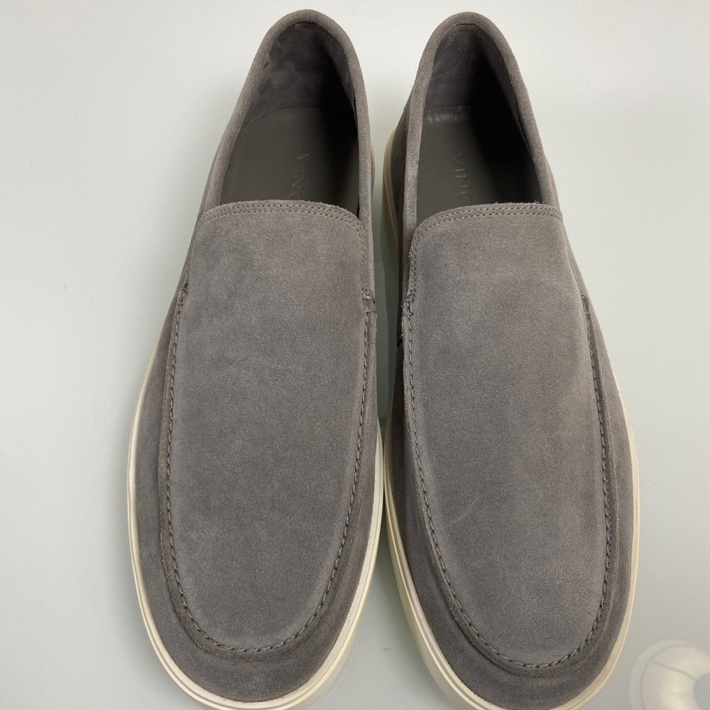 Vince Mens Suede Slip On Loafer Sneakers Size US 10 M Gray Casual Shoes NWOB