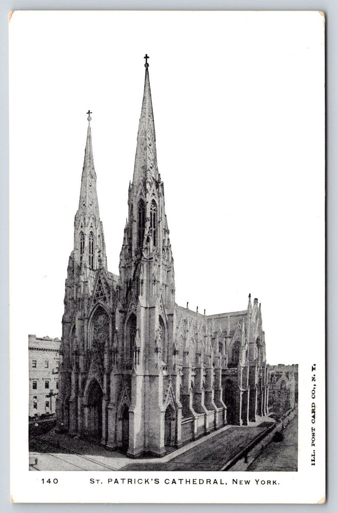 New York City New York St. Patrick's Roman Catholic Cathedral Vintage Postcard