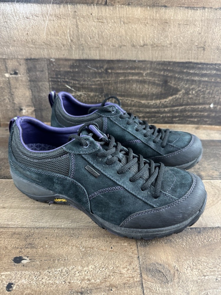 Dansko Paisley Black Suede Lace Up Sneakers Shoes 4350100241 Womens Size 40 US 9