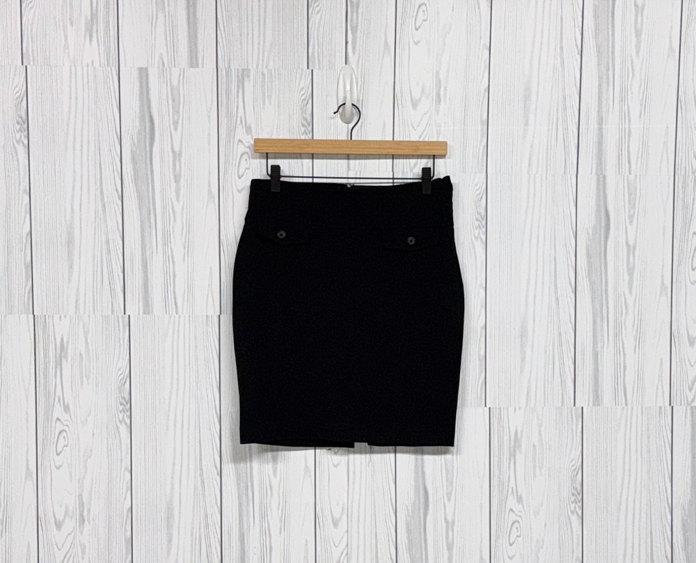 Express skirt womens size 2 black pencil mini high rise stretch