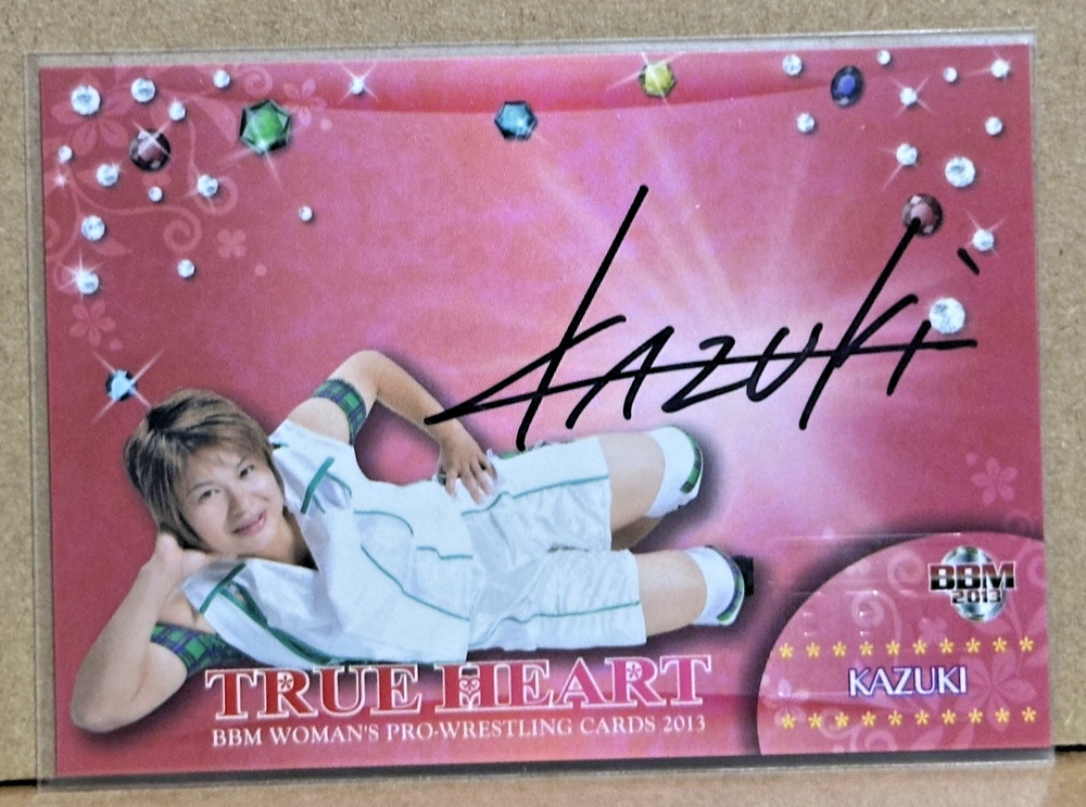 KAZUKI 藤原和 2013 BBM True Heart Joshi Pro Wrestling Autograph #11/100 SP PURE-J🖤