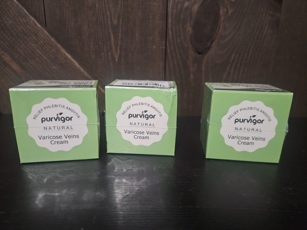 Purvigor Varicose Veins Relief Cream 3-Pack