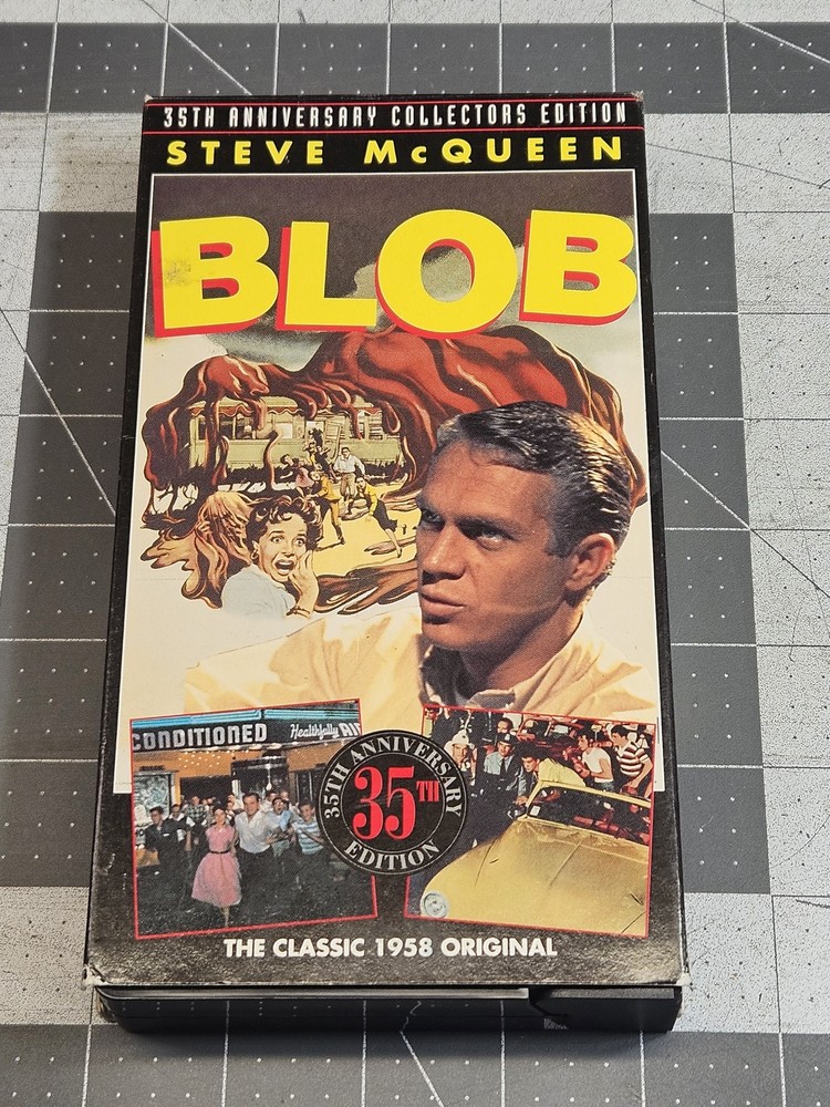 The Blob VHS 35th Anniversary Collectors Edition Steve McQueen 1958 Sci-Fi