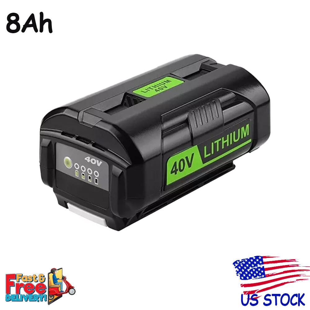 40V 8.0Ah High-Capacity Lithium-Ion Battery for Ryobi OP4050 OP40602