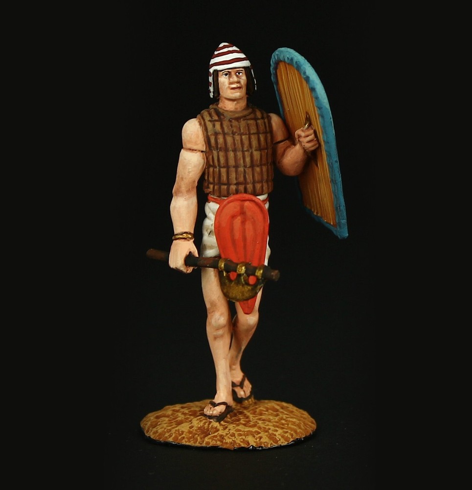 Tin soldier Collectible Egyptian Infantryman moving, 19th Dinasty Ancient Egypt