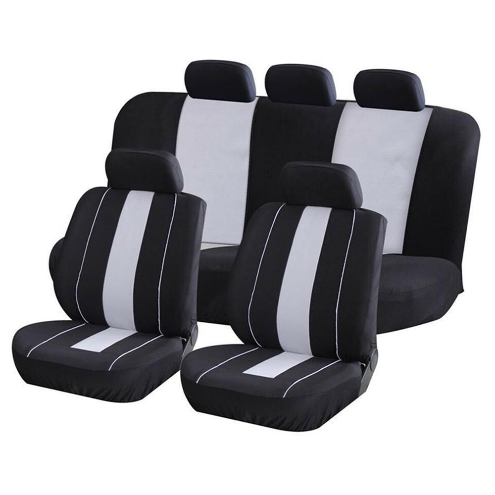 9Pcs Car Seat Covers Full Set Seat Cushion Breathable Mesh Protection Pad Mat