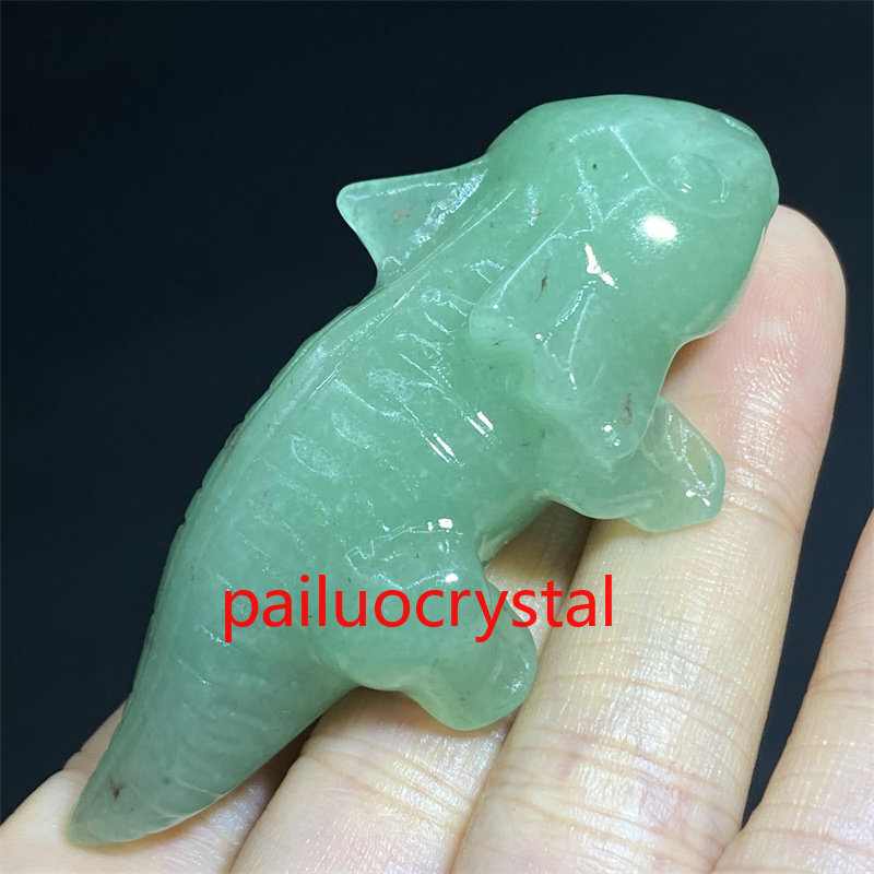 1pc Natural Aventurine Salamander Quartz Crystal Carved Skull Figurines Gem 2.5