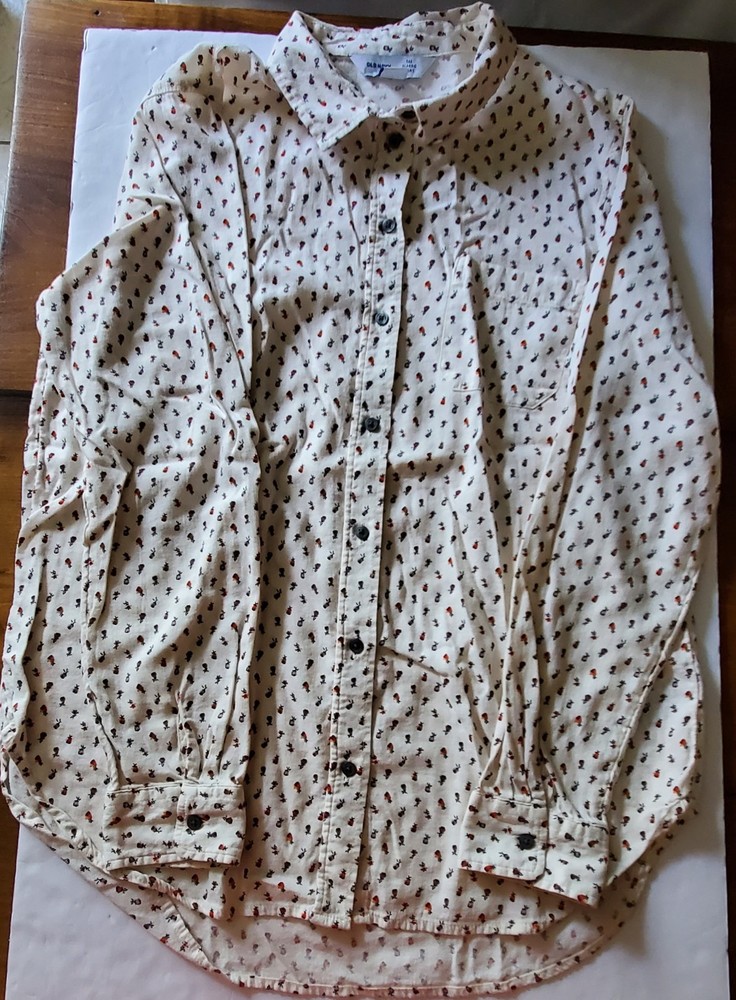 Old Navy The Classic Shirt Women's Long Sleeve Blouse Size Large
