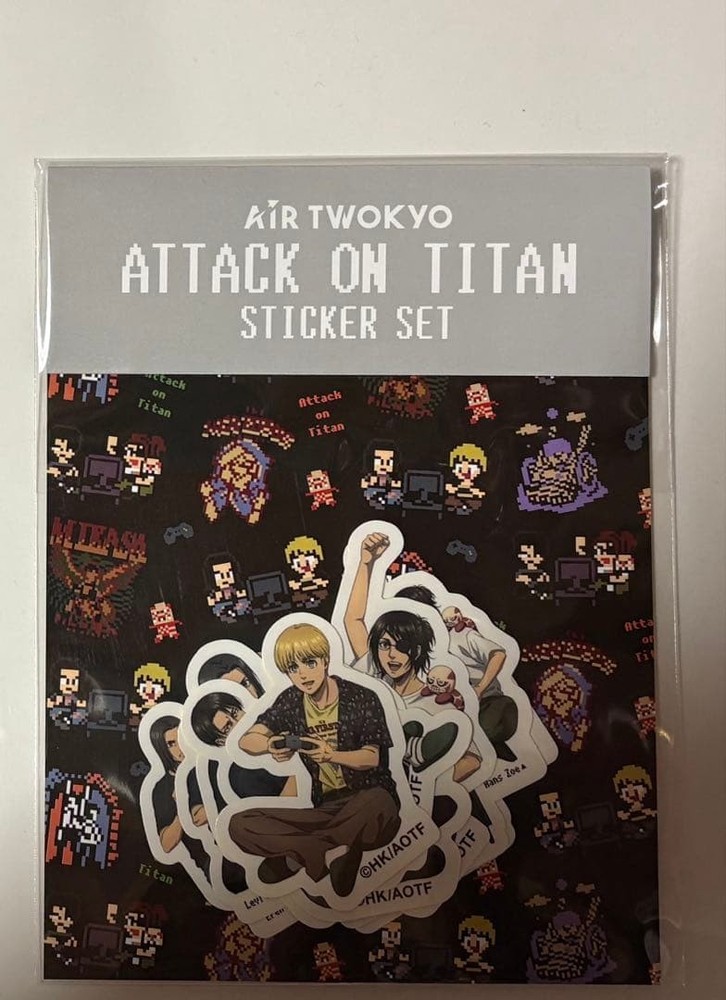 Attack on Titan Levi Hange Eren Armin Sticker Set Unopened