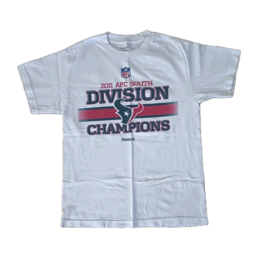2011 AFC South Division Champions T Shirt Mens Size Medium White Crew Neck Short