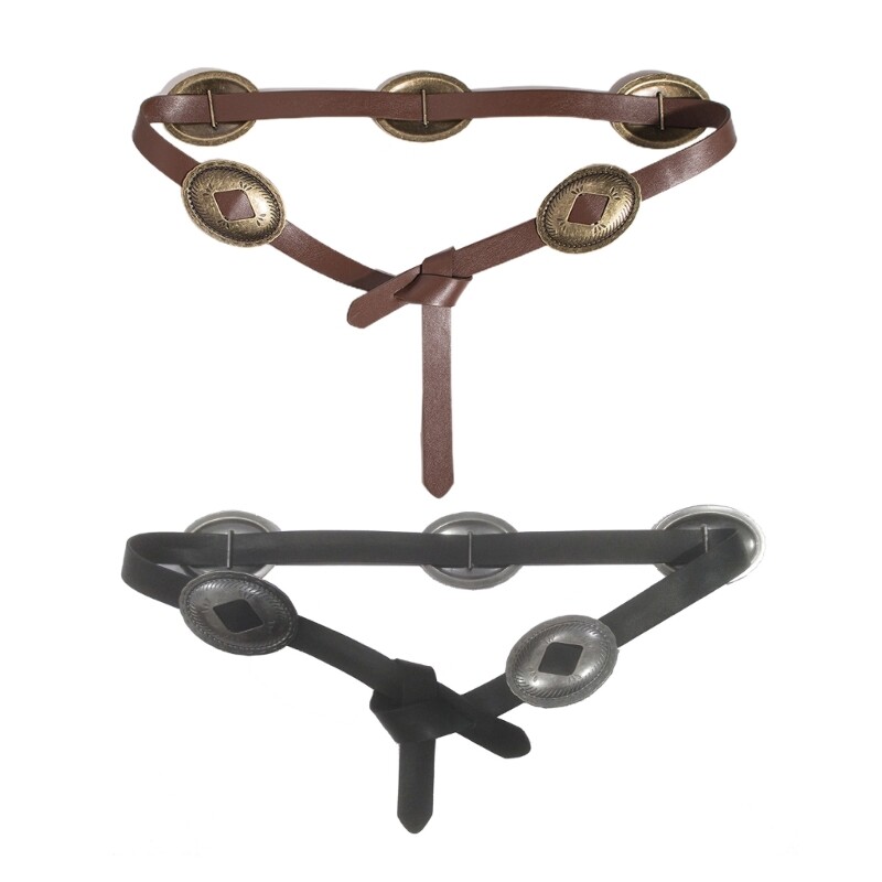 Stylish Metal Waist Belt for Western Cowboy Fashion Look
