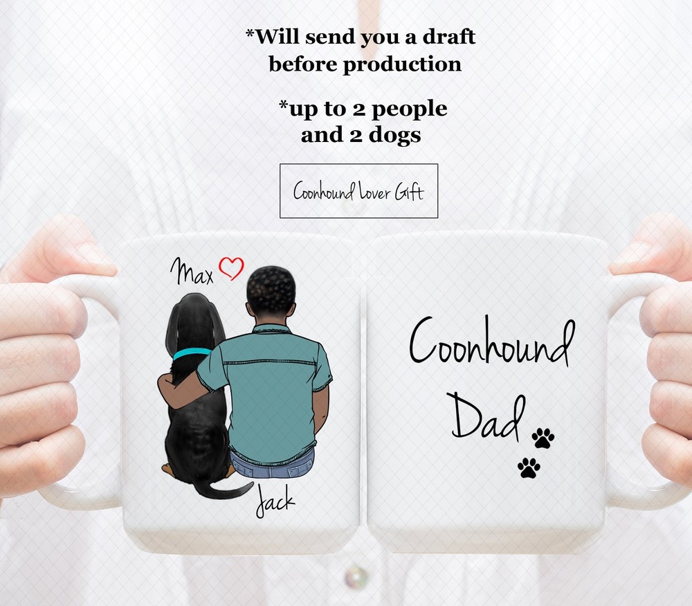 Custom Coonhound Mug Coonhound Dad Mug Coonhound Mom Mug Coonhound Lover Mug
