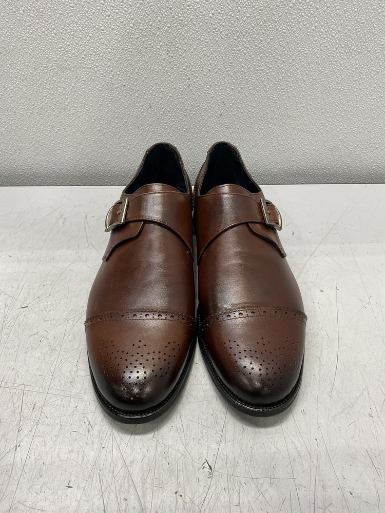 Costo Brown Monk Buckle Strap Men's Dress Shoes Size EU49