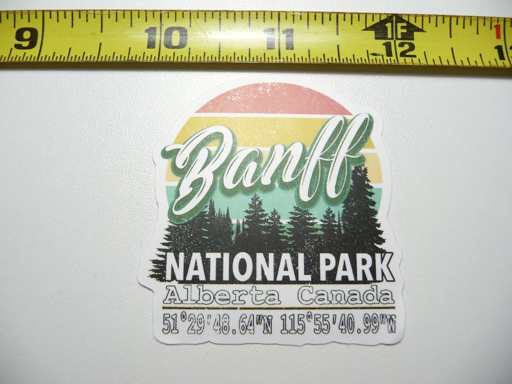 BANFF NATIONAL PARK ALBERTA #2 DECAL STICKER HIKING CAMPING NATURE OUTDOOR