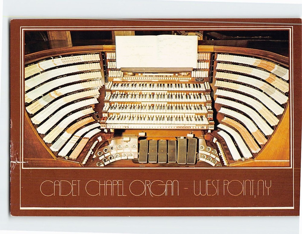 Postcard Cadet Chapel Organ US Military Academy West Point NY USA