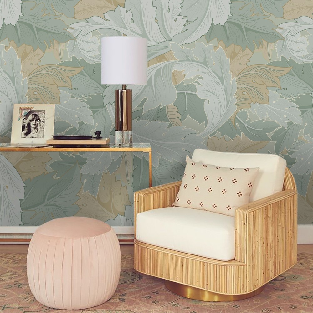 3D Leaf Decoration Pattern Wall Murals Wallpaper Murals Wall Sticker