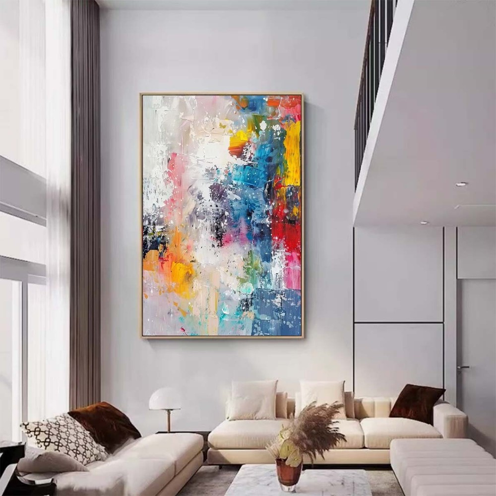 Original Handmade Canvas Painting Modern Minimalist Living Room Decorative #013