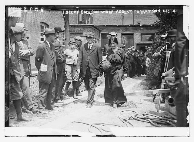 Photo:Tarrytown New York Rebecca Edelsohn Arrest 1914 IWW Labor Protest