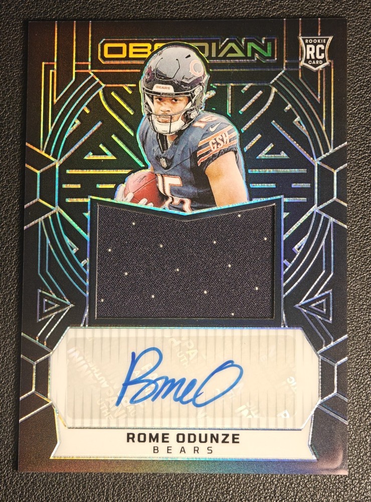 2024 Panini Obsidian Black Rome Odunze RJJ-ROE RPA RC /299