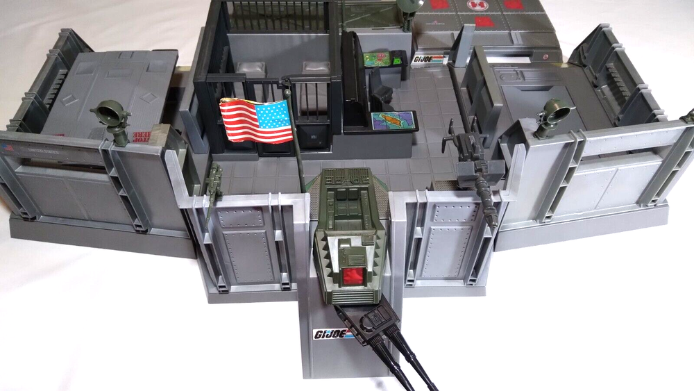 1983 GI Joe Headquarters Command Center Base Playset Near Complete ARAH Clean