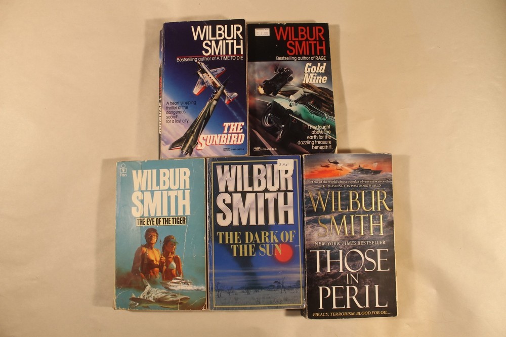 The Sunbird, Gold Mine, Those in Peril, Dark of The Sun + by Wilbur Smith