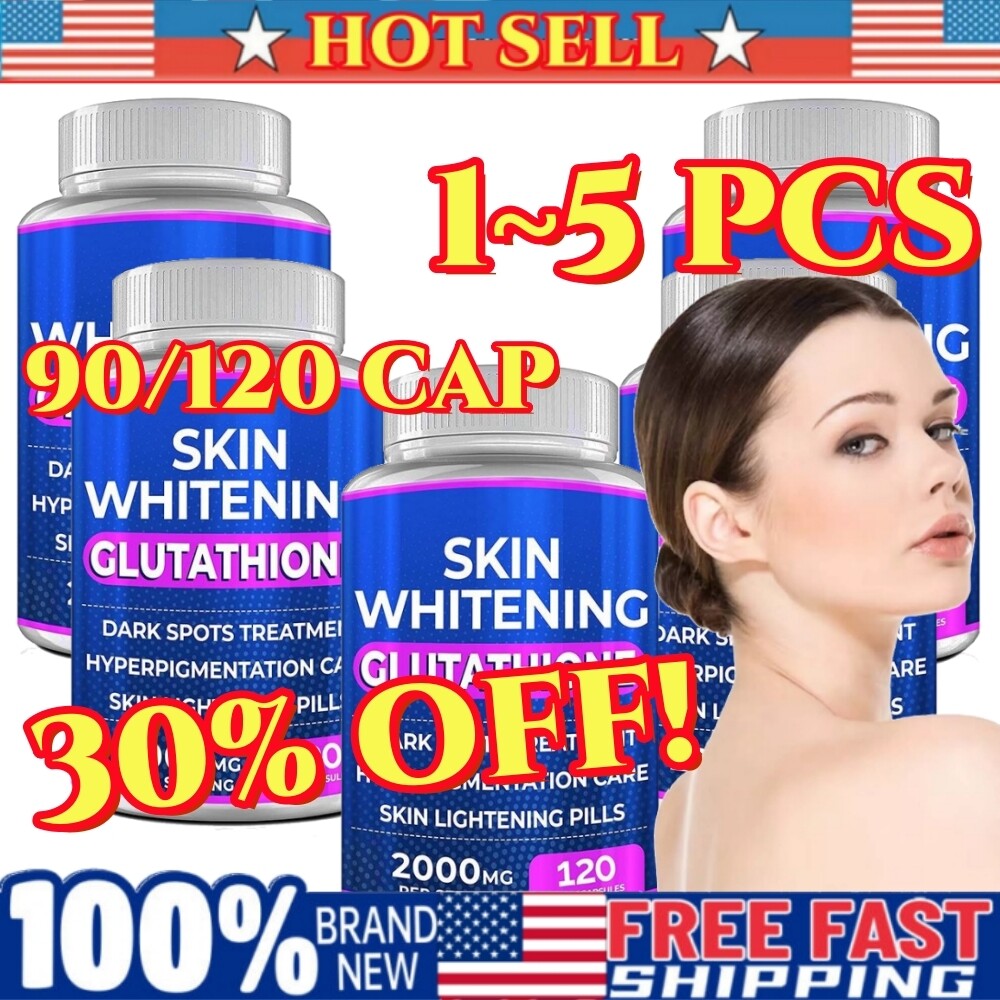 1-5PCS 2000mg Glutathione Capsules for Skin Whitening & Dark Spot Removal  