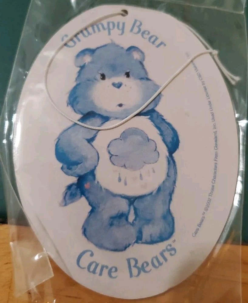 Vintage Care Bears Grumpy Bear figural air freshener, Never Opened With Tags