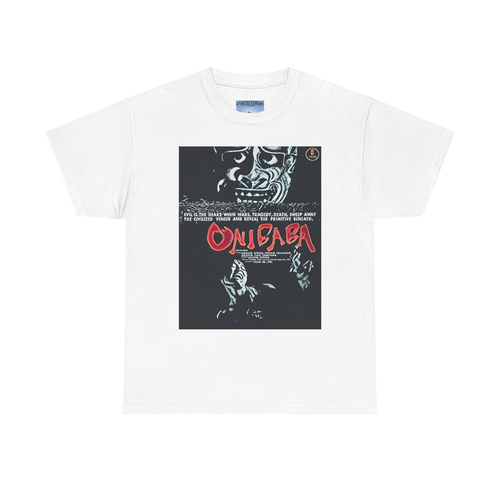 Onibaba Movie Art Graphic Print Short Sleeve Unisex Tee Shirt Heavy Cotton Gift