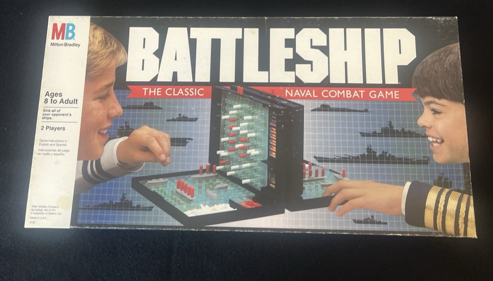 Vintage 1990 Battleship Board Game Milton Bradley Classic Naval Combat Game