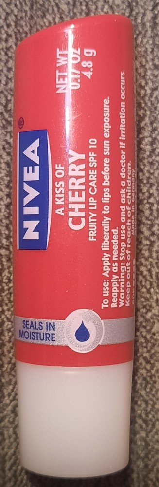 Nivea Cherry SPF10 Lip Care Stick A Kiss of Flavor RARE