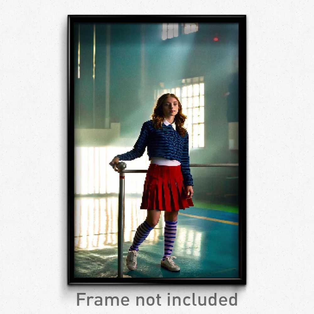 Pixel Art Poster - Striped High School (8 Bit Psychedelic Video Game Print)