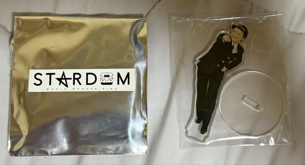 Natsupoi STARDOM Acrylic Stand 7cm PROWRESTLING Used Japan