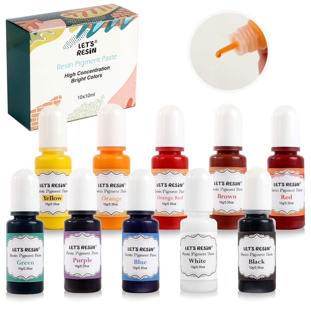 10-Color High-Concentrate Epoxy Resin Dye Pigment Paste