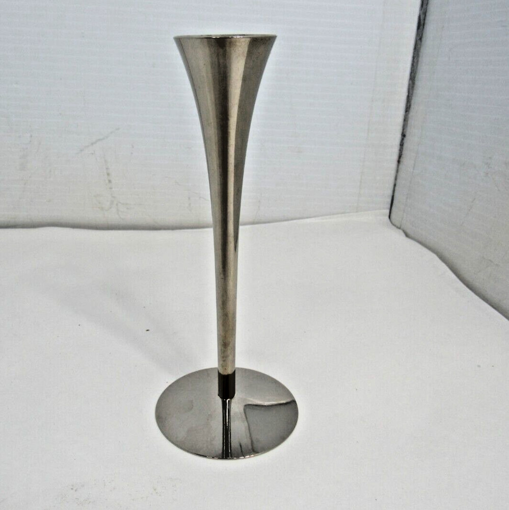 Vintage Arthur Salm Solingen Germany Stainless Steel Tulip Vase