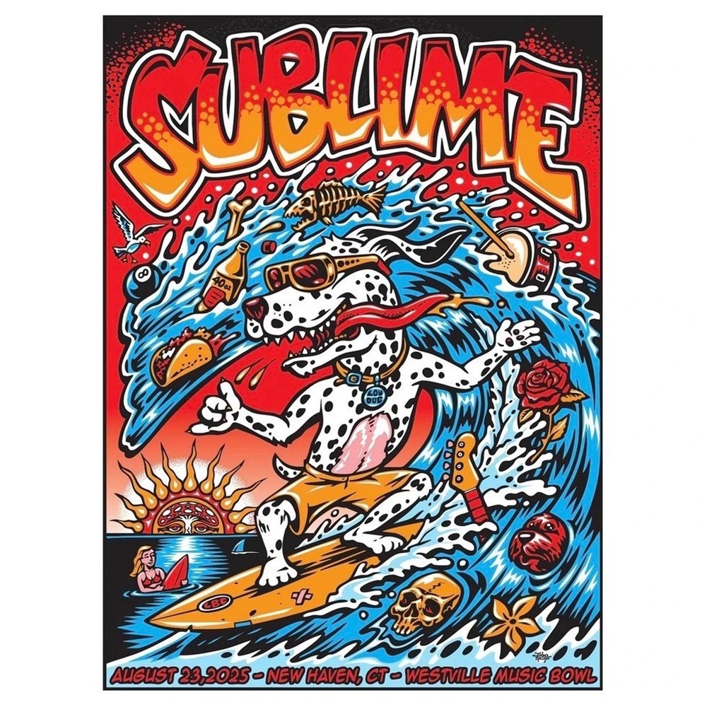 Sublime New Haven Concert Poster – Aug 23 2025