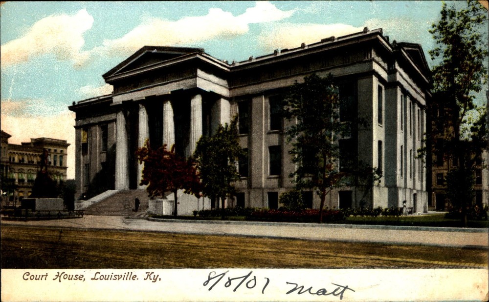 Court House ~ Louisville Kentucky KY ~ UDB postcard dated 1907