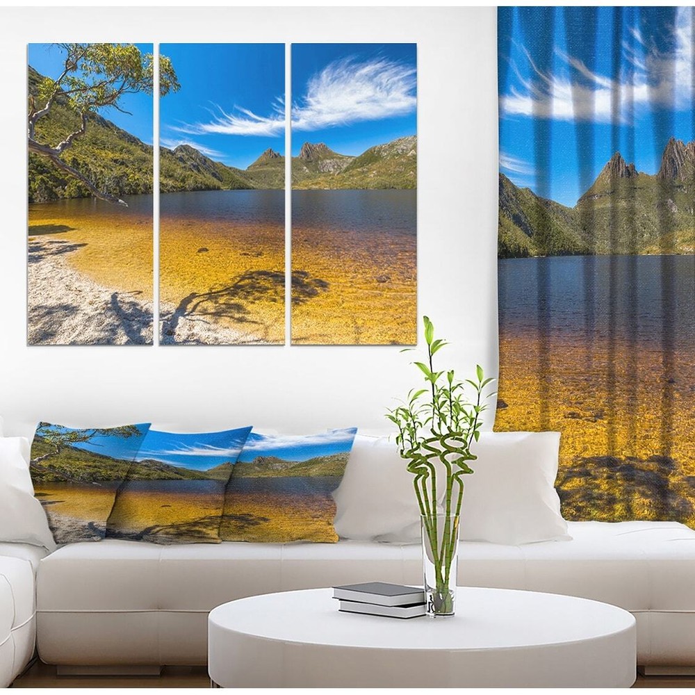 Designart Cradle Mountain Lake Dove Landscape Canvas Wall Art  