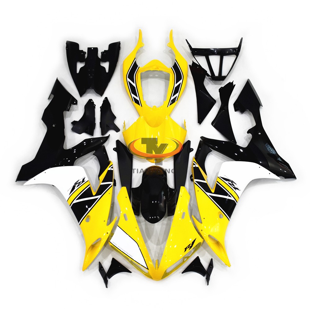 Yellow Black ABS Plastic Fairing Kit For Yamaha YZF1000 R1 2004-2006 Bodywork
