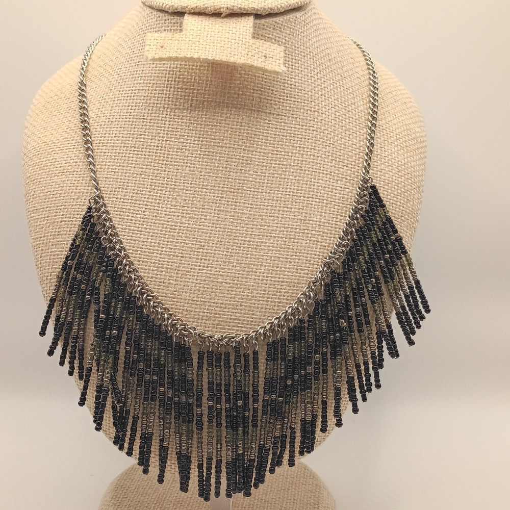 Vintage Bohemian Hippie & Y2K Beaded Statement Necklace 20