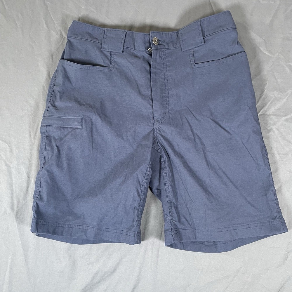 Duluth Trading Cargo Shorts Men's Medium Navy Blue Utility Workwear Stretch