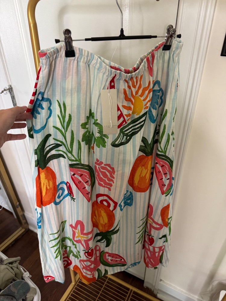 calypso st barth maxi skirt large