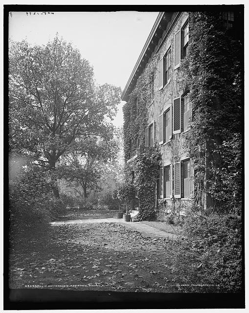 Photo:Dayton Ohio J.H. Patterson Residence 1900s Ivy Covered House