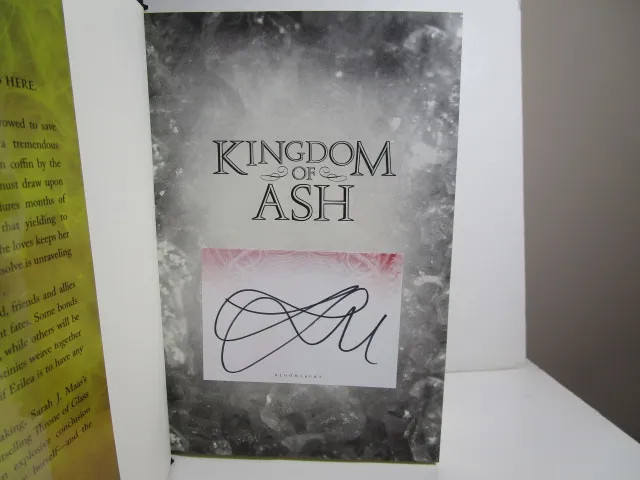 Maas, Sarah J.   Kingdom of Ash   Signed US HCDJ 1st/1st NF