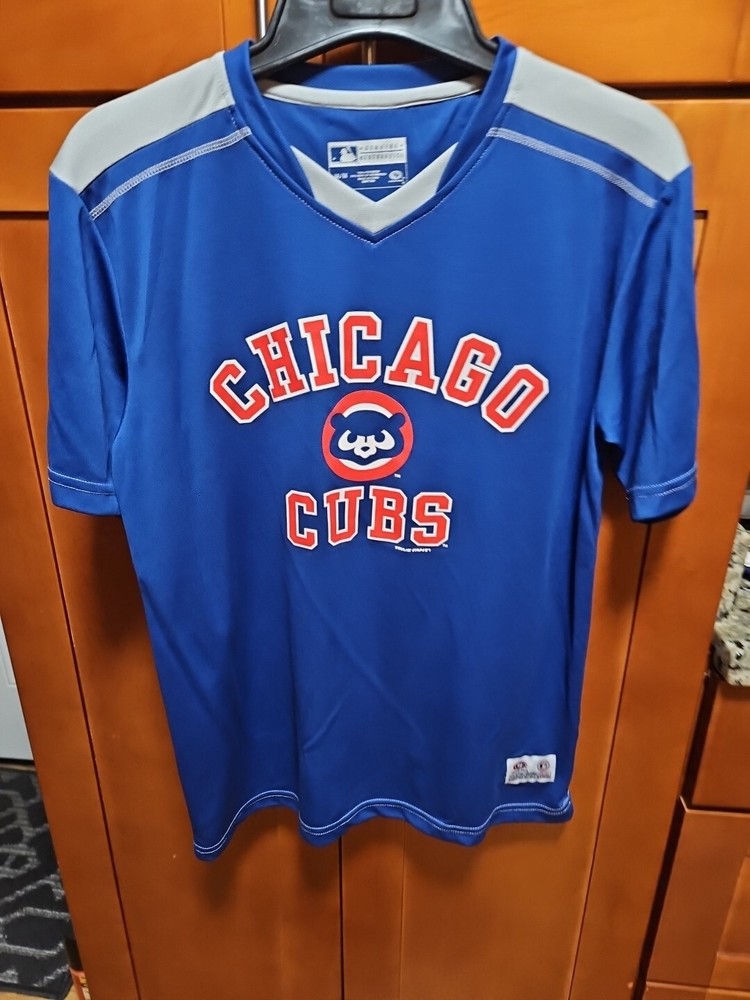 Camiseta deportiva de béisbol True Fan mercancía genuina MLB Chicago Cubs para hombre M