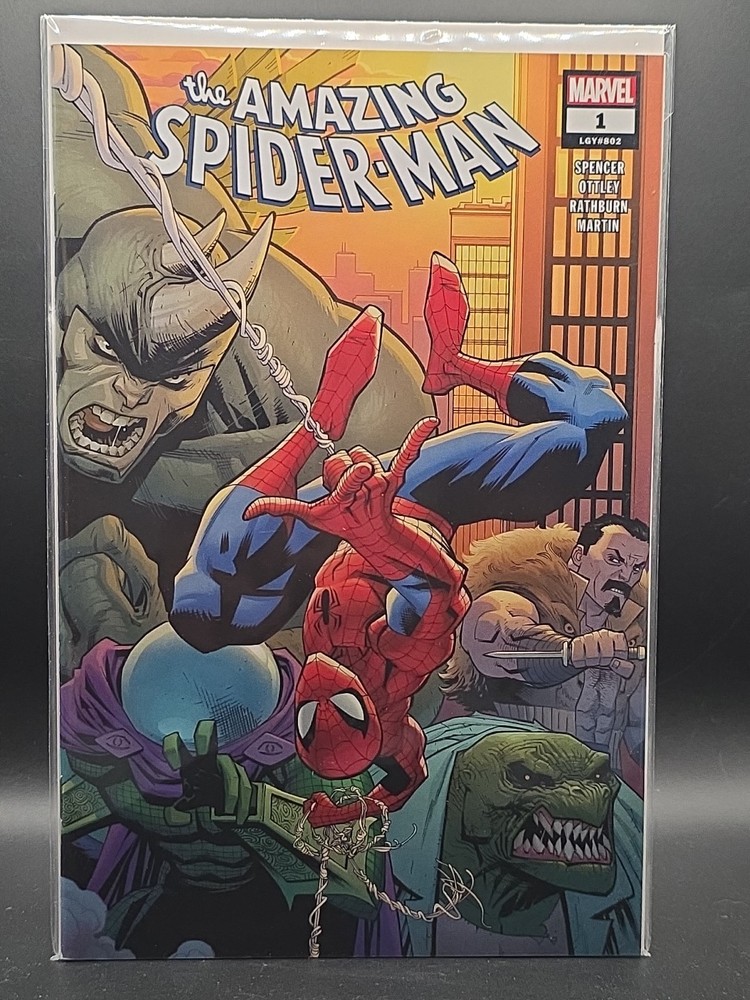 THE AMAZING SPIDER-MAN #1 (2018 Marvel) Ryan Ottley Cover
