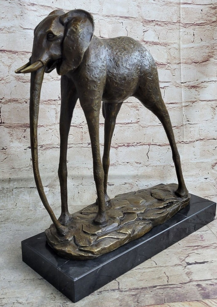 Salvador Dali Long Legged Elephant Bronze Art Deco Sculpture Statue Gift Sale