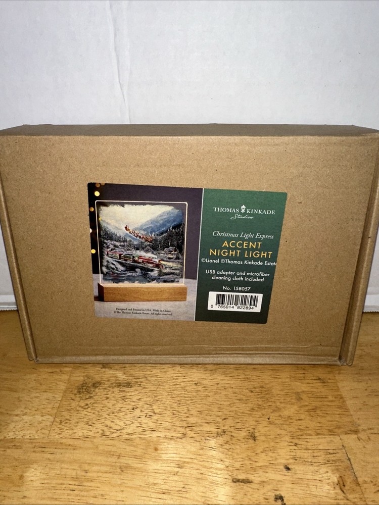 Thomas Kinkade Christmas Train Night Light by Lionel Express-image