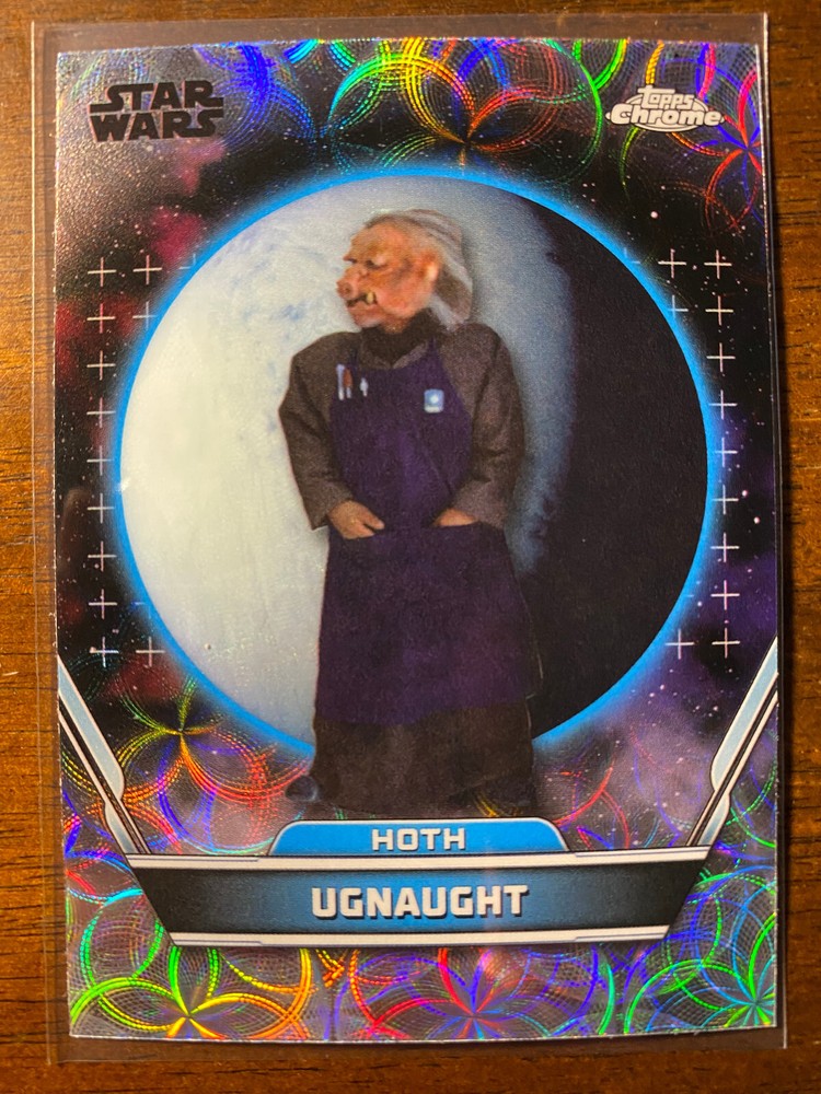 2024 Topps Chrome Star Wars Hyperspace Ugnaught #56 Nebulae Refractor Hoth