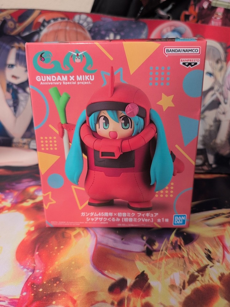 Banpresto Gundam X Miku Hatsune Miku Char Zaku Anime Figure New Boxed US Seller