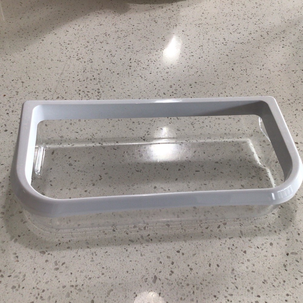 Kitchenaid Refrigerator Door Bin Shelf Part # W10169669 White Clear   (S5)